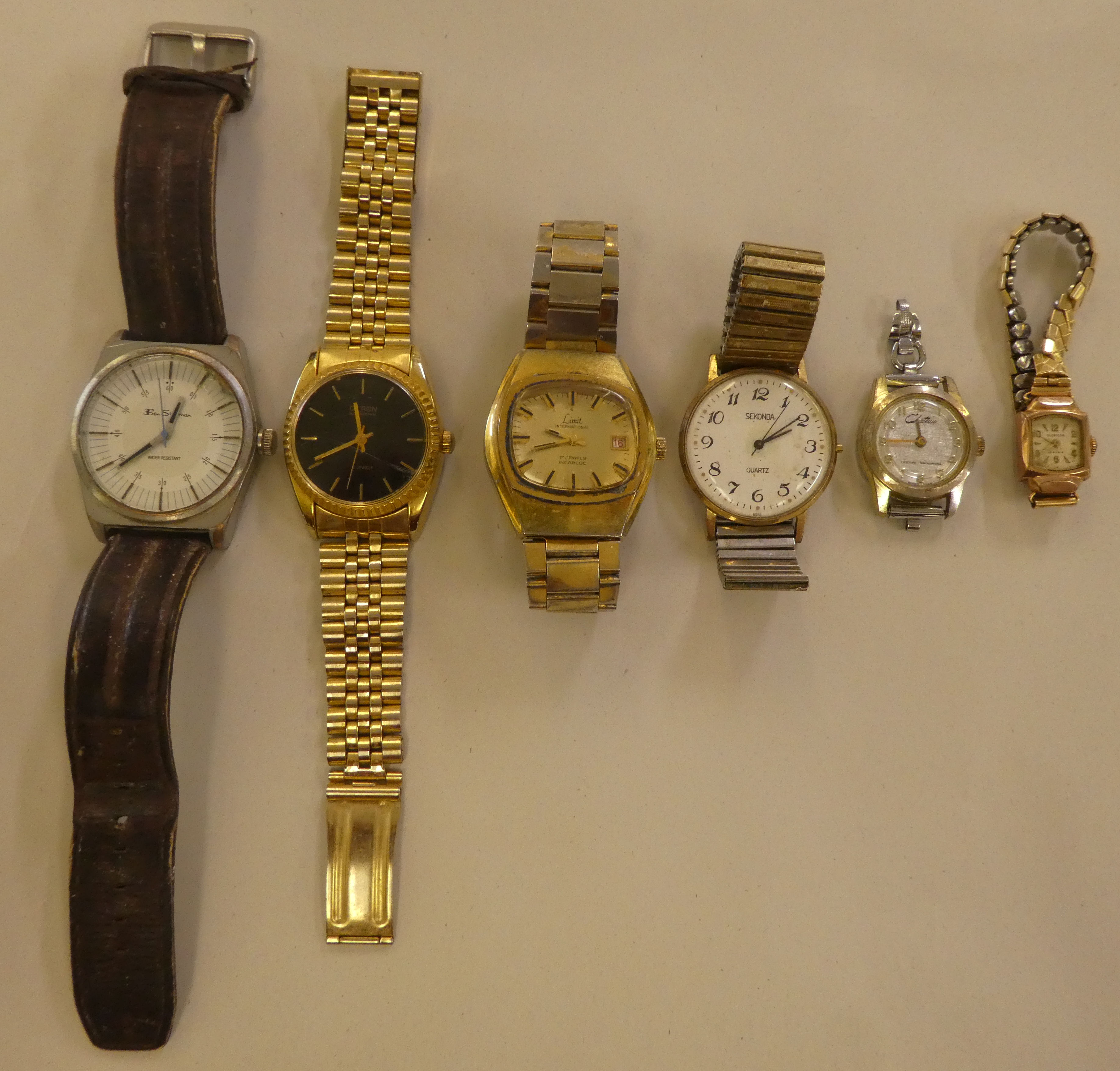 Variously cased and strapped wristwatches: to include a Limit International