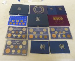 Uncollated coins, proof sets  various years