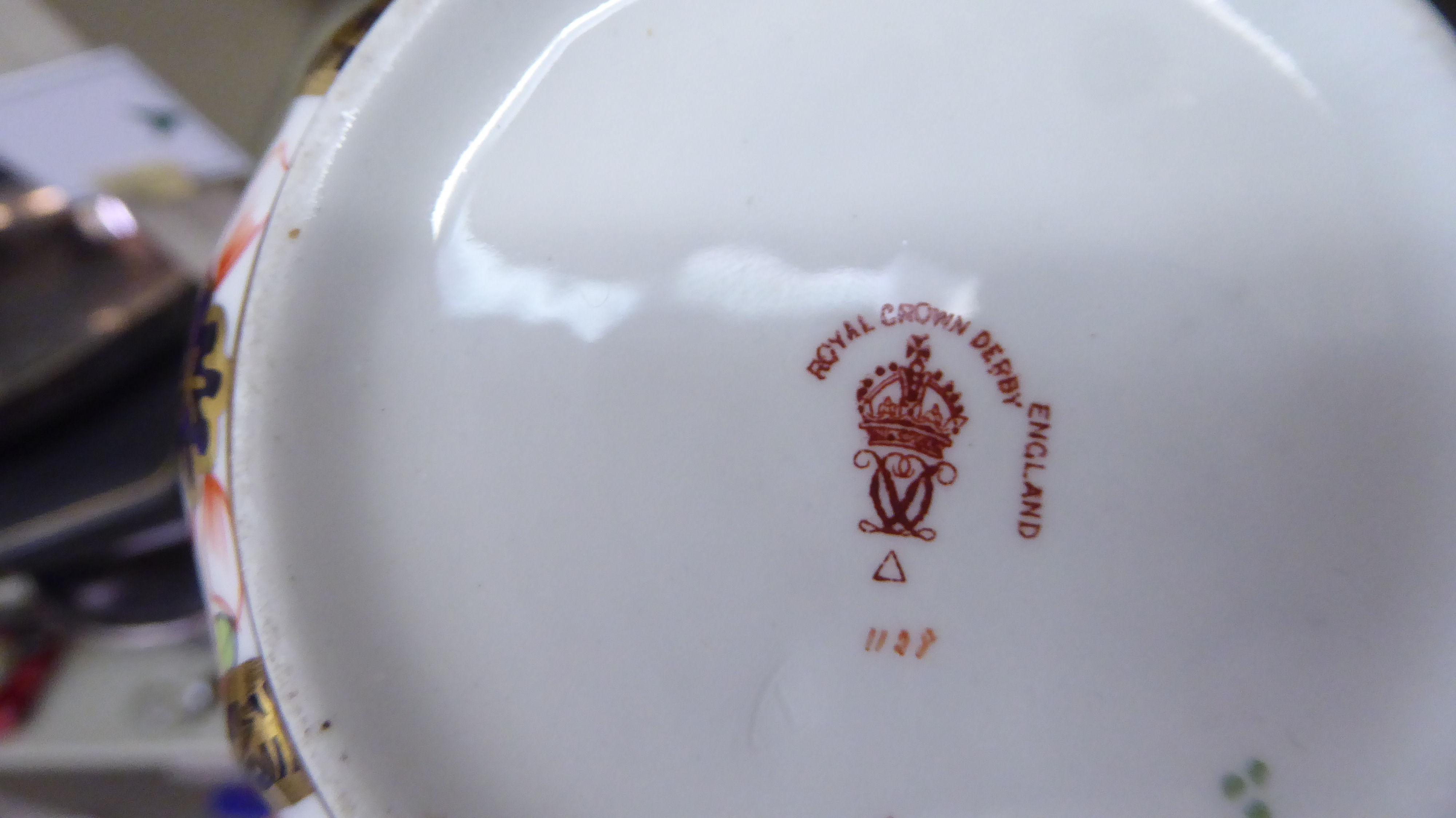 Royal Crown Derby china Imari pattern teaware - Image 7 of 7