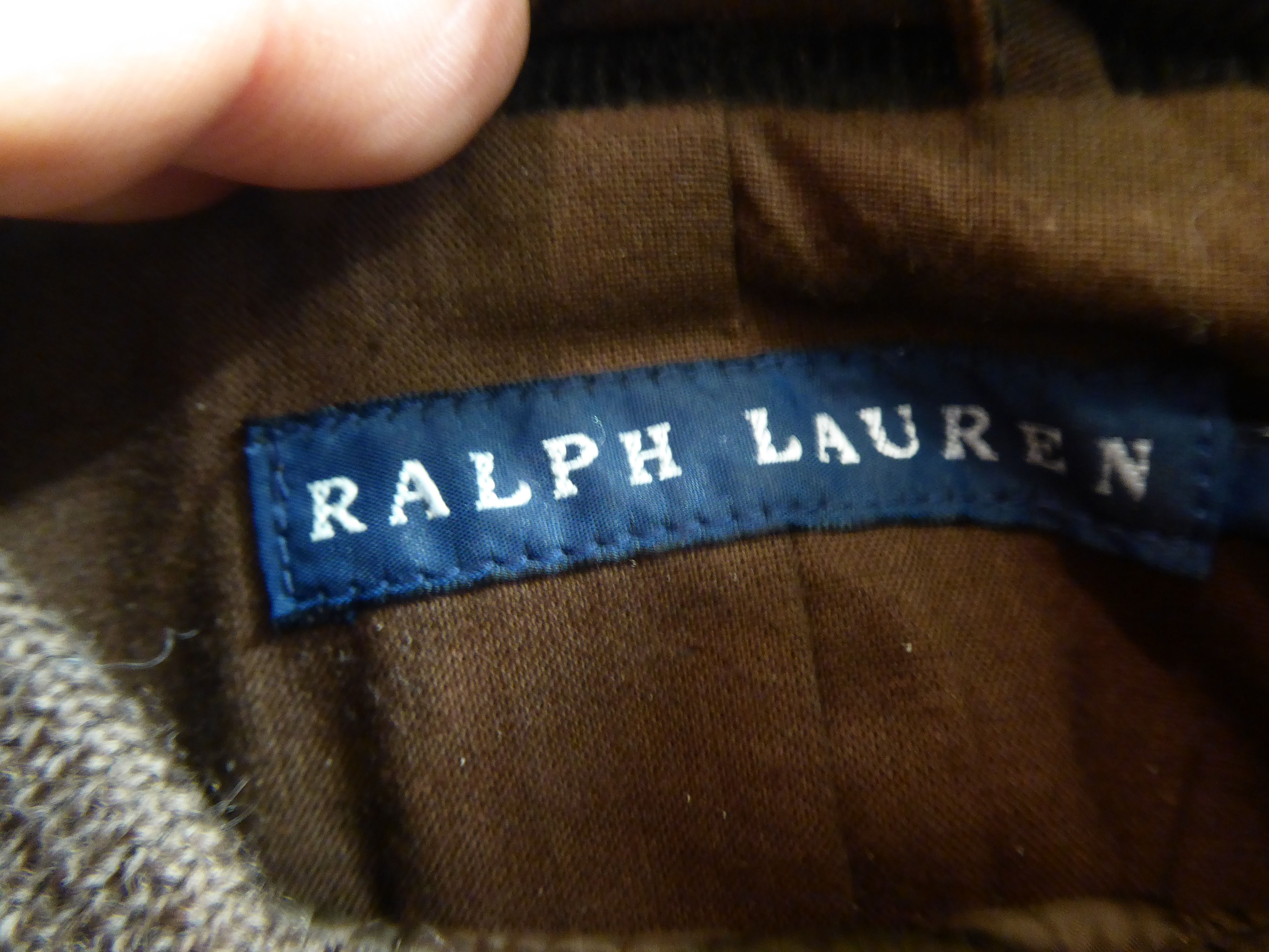 A Ralph Lauren brown oiled cotton jacket with a liner  size L - Image 2 of 3