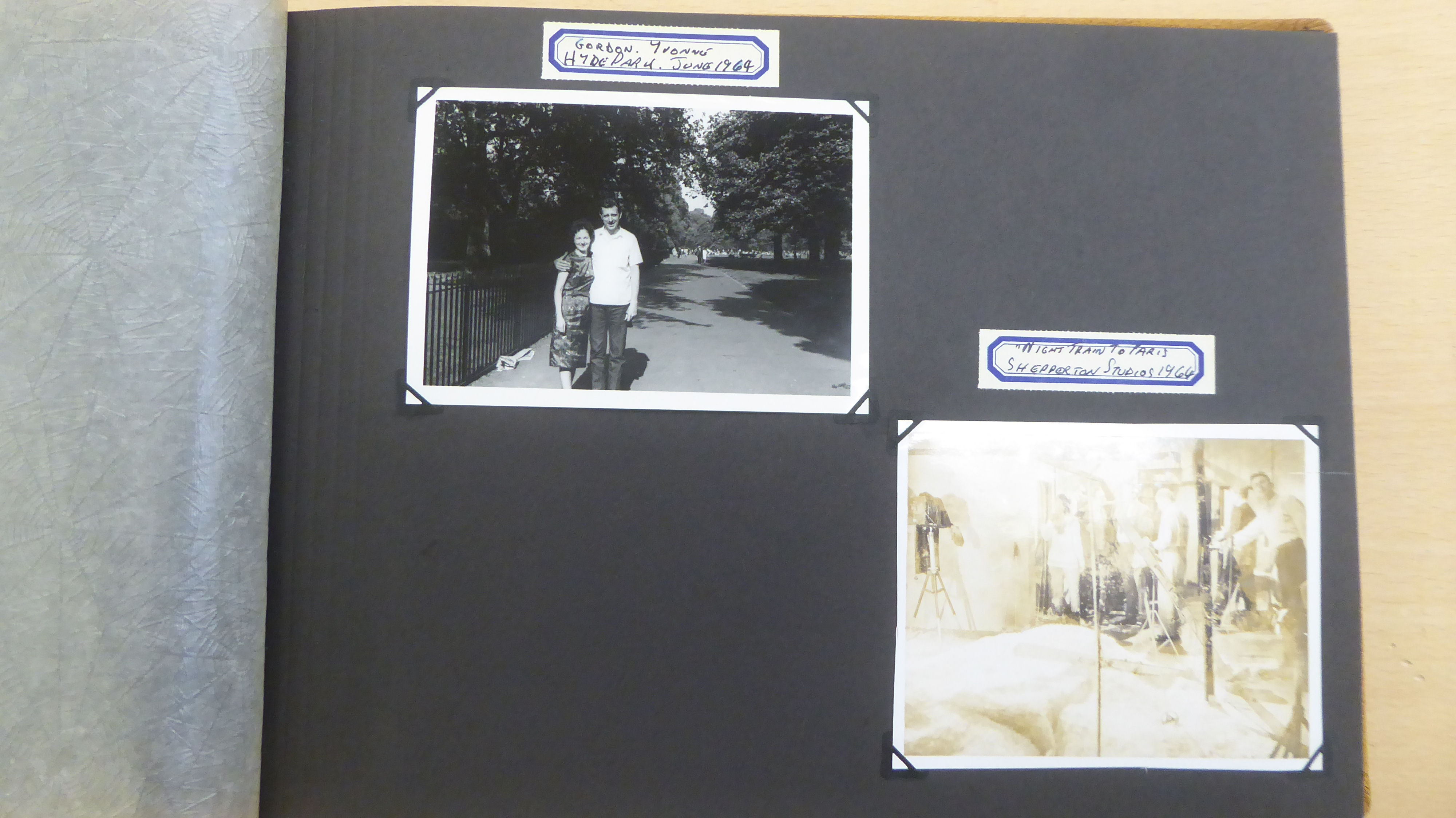 An album containing 1960s monochrome photographs, taken from Shepperton Studios; featuring Bob Hope, - Image 3 of 7