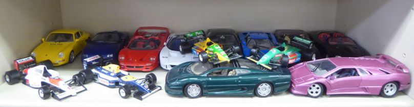 Burago and other 1:18; and other diecast model sports car vehicles