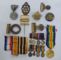 Military collectables: to include a Great War medal, awarded to one Major HPM White  (Please Note: