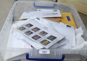 Uncollated postage stamps, mostly presentation packs