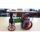 A Mamod scale model live steam traction engine  boxed