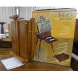 An Artist Studio wooden Italian design easel  boxed