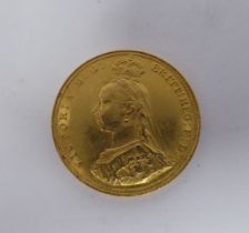 A Victorian sovereign, St George on the obverse  1887