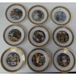 A set of nine Royal Copenhagen porcelain plates for the 'Hans Christian Andersen' series  circa 1975