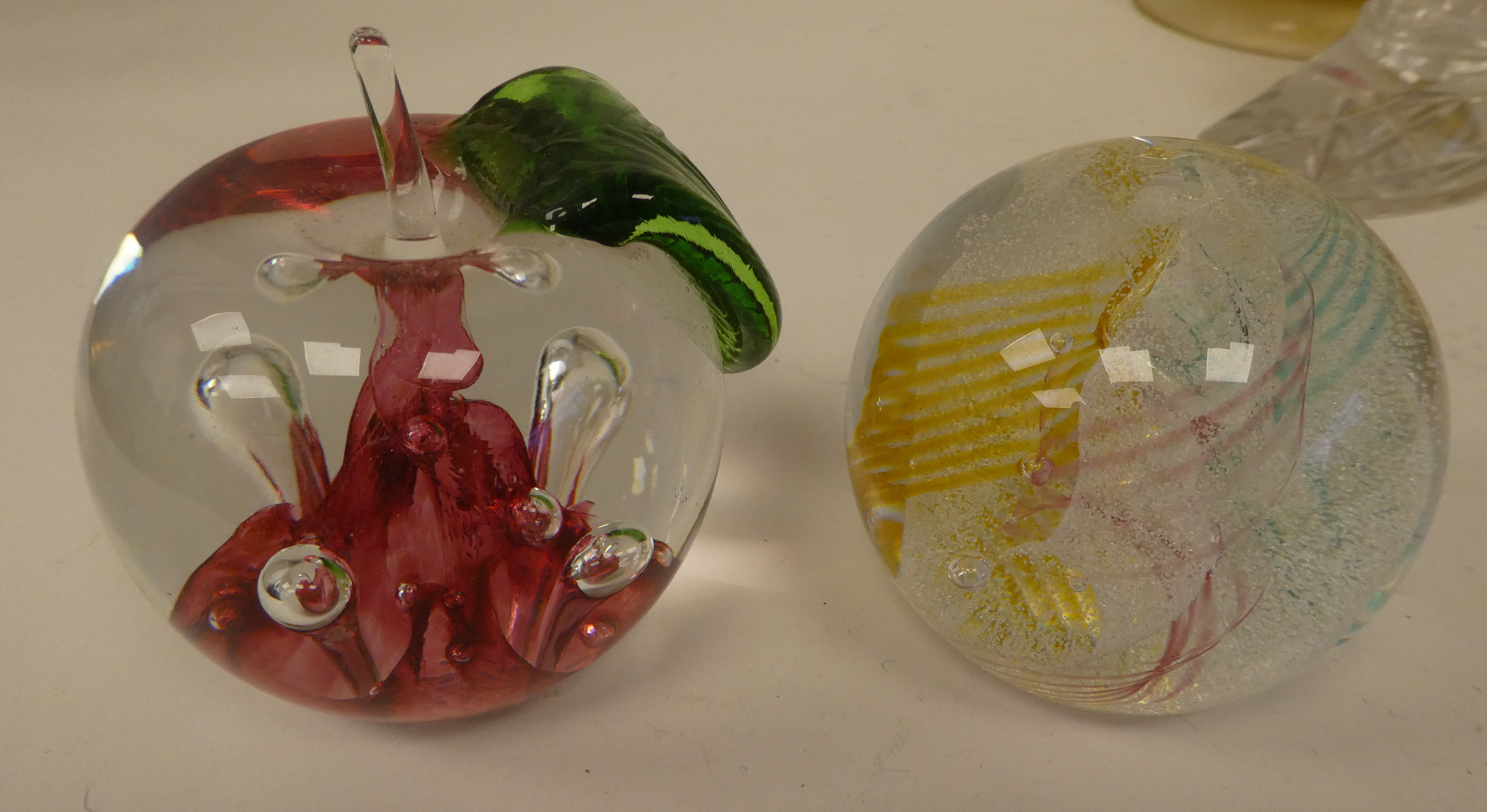 Glass paperweights and other ornaments with examples by Selkirk and Caithness  various sizes and - Image 8 of 15