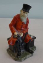 A Doulton china miniature figure, fashioned as a Chelsea Pensioner  2"h