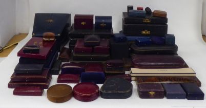 Empty jewellers/watch presentation cases