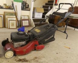 A Briggs & Stratton ES45 petrol driven rotary lawnmower