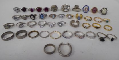 Approx. forty-three rings  various designs