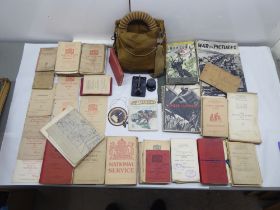 Military related collectables: to include a War Office Manual of Map Reading' (Please Note: this lot