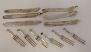 Georgian 'scrap' silver flatware components