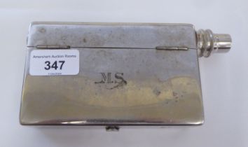 A vintage Allen & Hanburys stainless steel cased hypodermic needlebox
