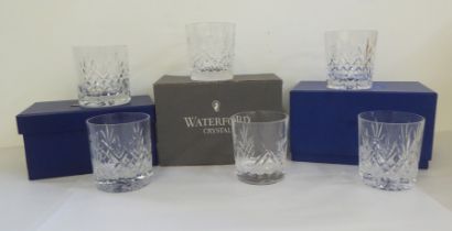 Waterford and Warwick Crystal: to include a pair of whisky tumblers  boxed