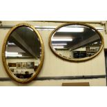 Mirrors: to include an early 20thC example, in a reeded gilt frame  23" x 31"