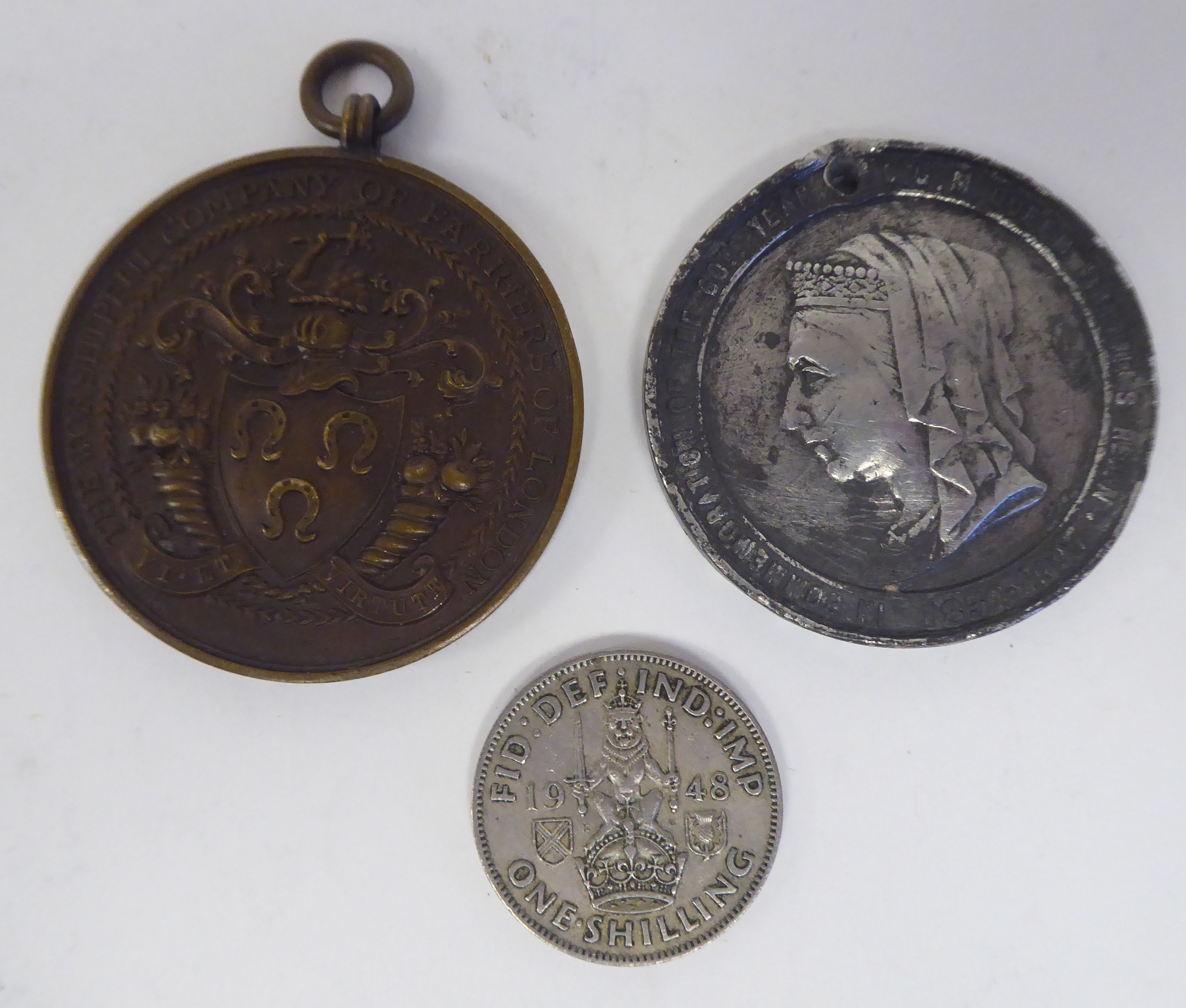 Various medals and medallions: to include a TA Efficient Service medal   (Please Note: this lot is - Image 8 of 15