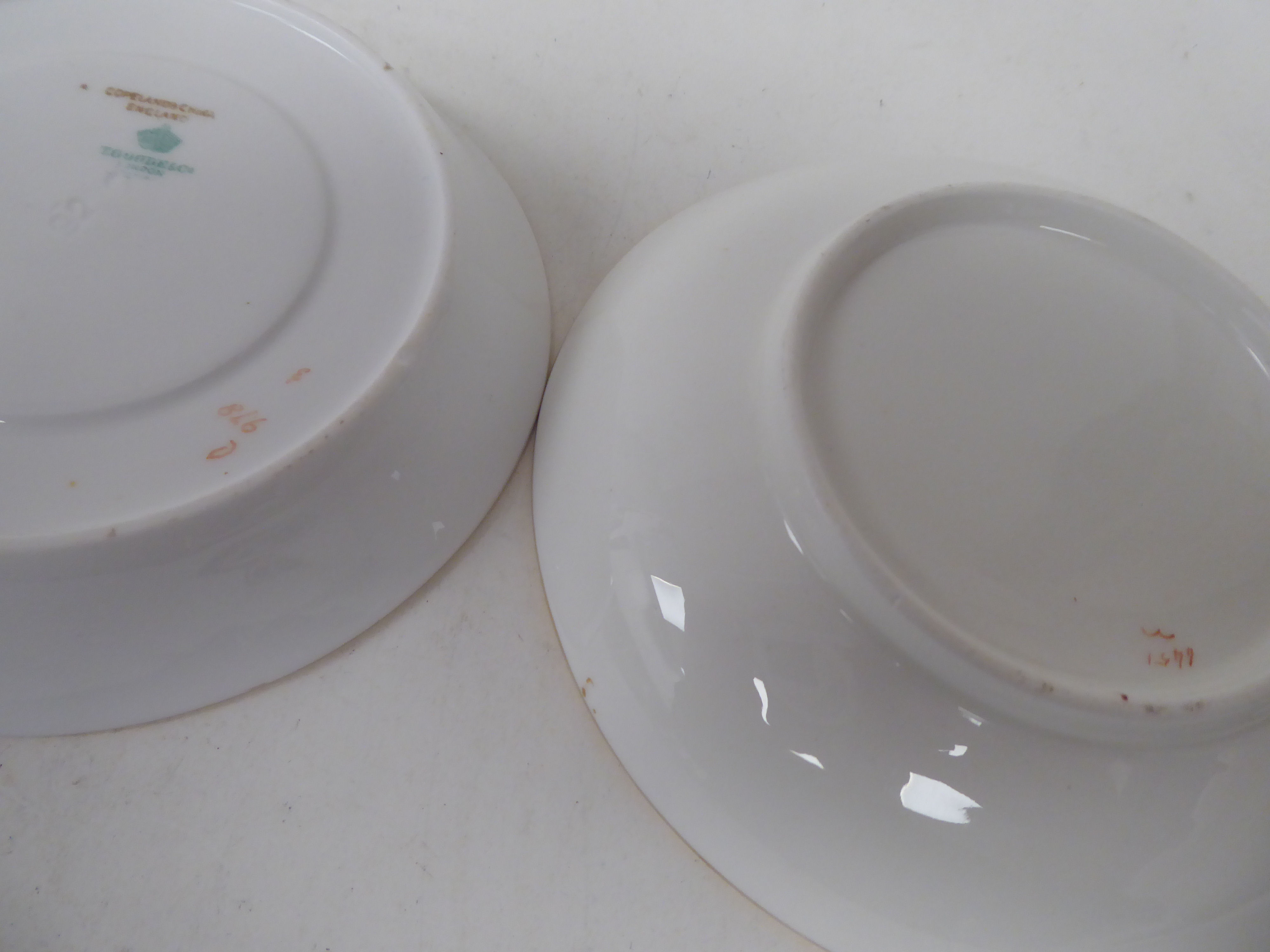 Eleven individual china cabinet cups and saucers: to include examples by Royal Worcester and - Image 10 of 10