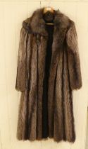 A Zwirn of London racoon fur, knee-length coat