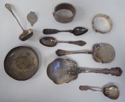 Sterling, white metal and silver flatware  mixed marks