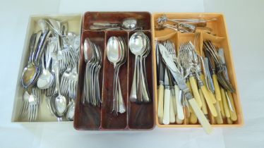 Stainless steel and silver plated flatware and cutlery