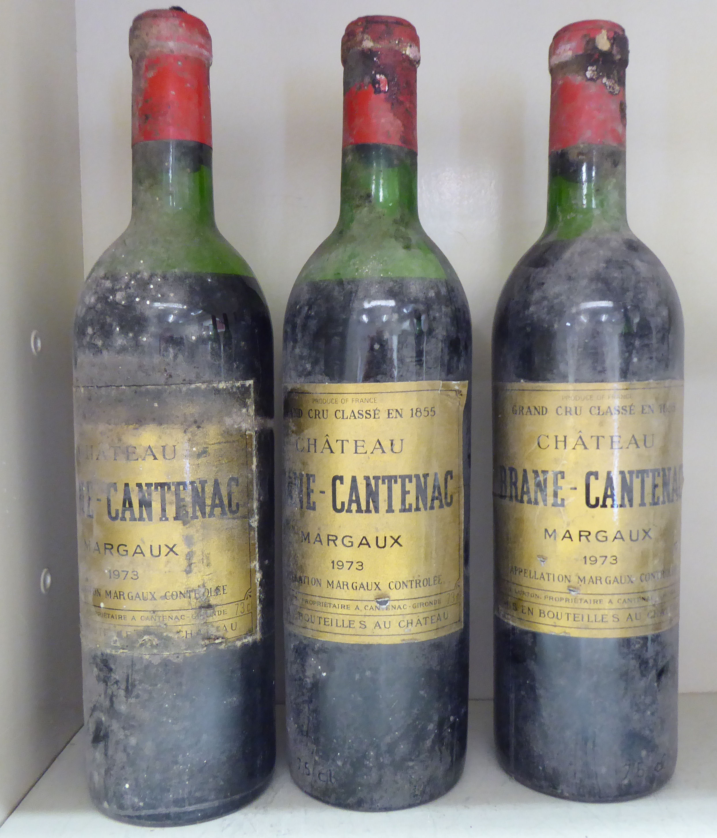 Six bottles of 1973 Chateu Brane-Cantenac Margaux - Bild 2 aus 2