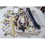 Yellow, white and other items of personal ornament: to include brooches; and bead necklaces