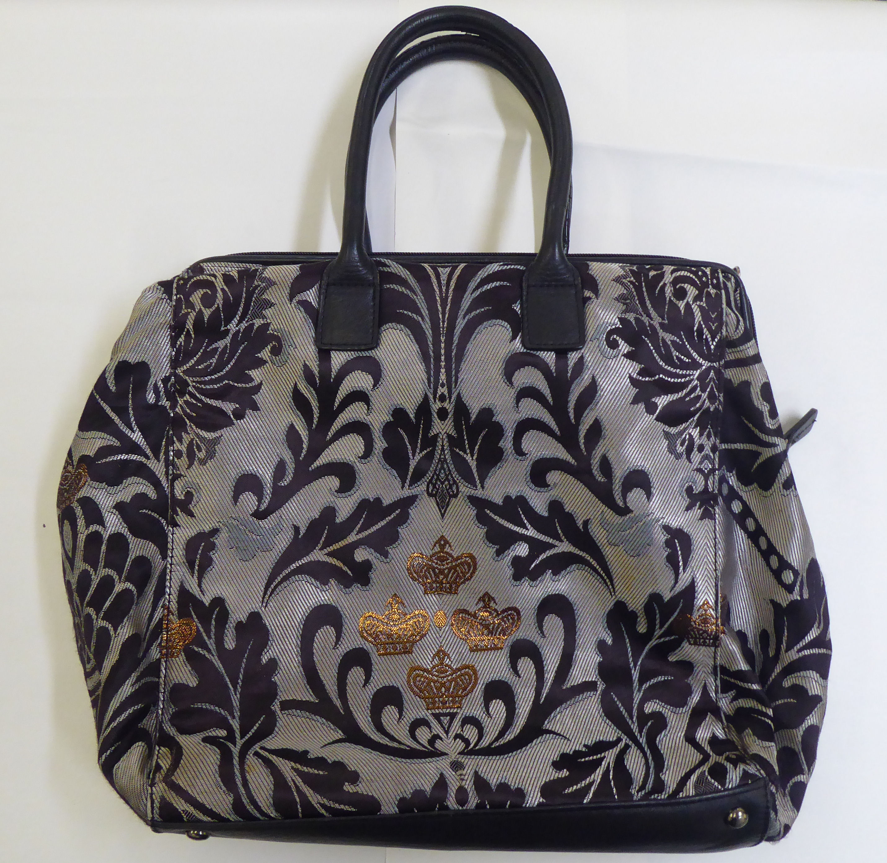 Three ladies handbags: to include a black and cream stitched leather Mercer & Madison example - Image 4 of 7