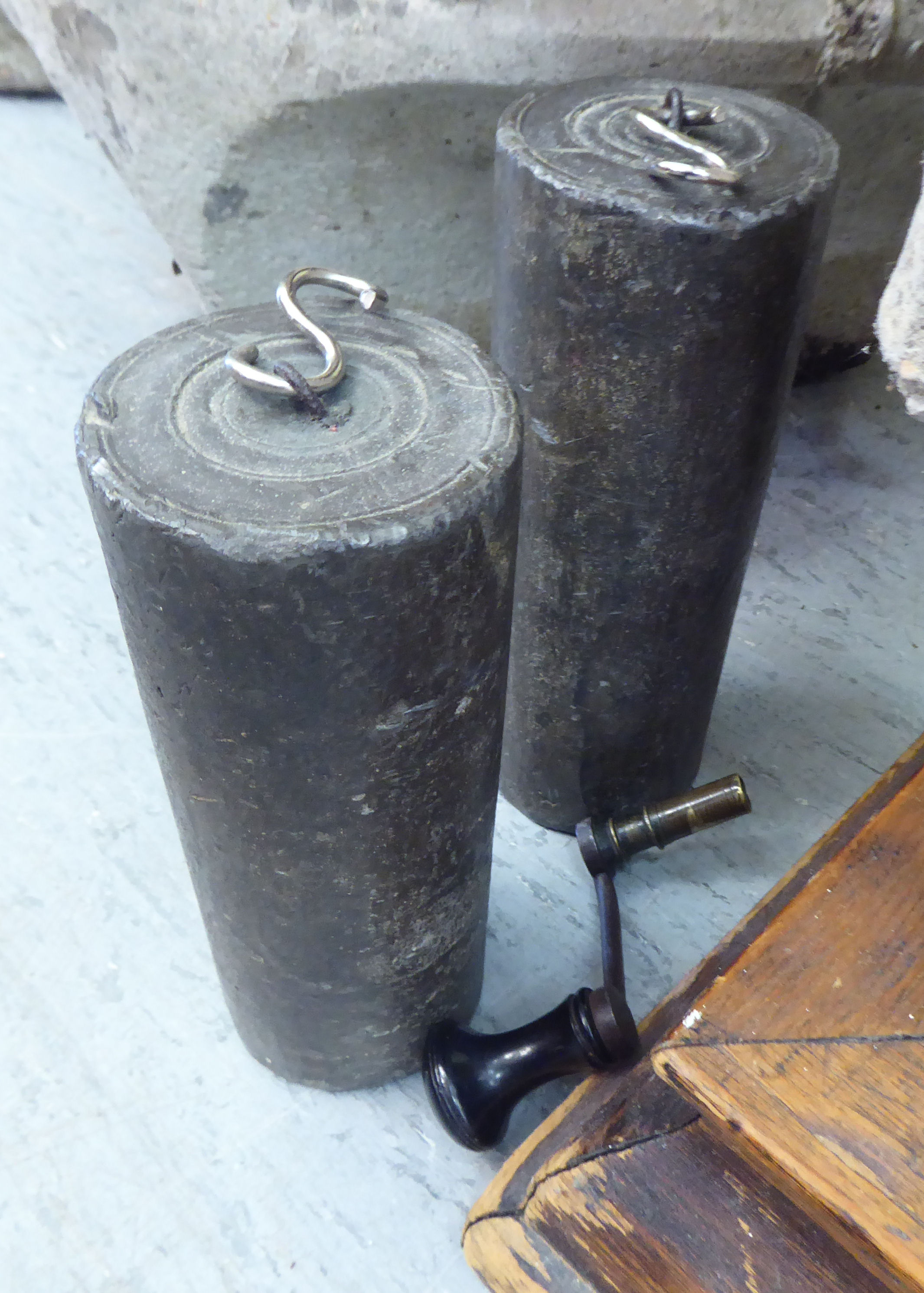 A mid/late 18thC oak longcase clock; the single fusee movement inscribed WM Flint of Charing   83" - Image 11 of 11