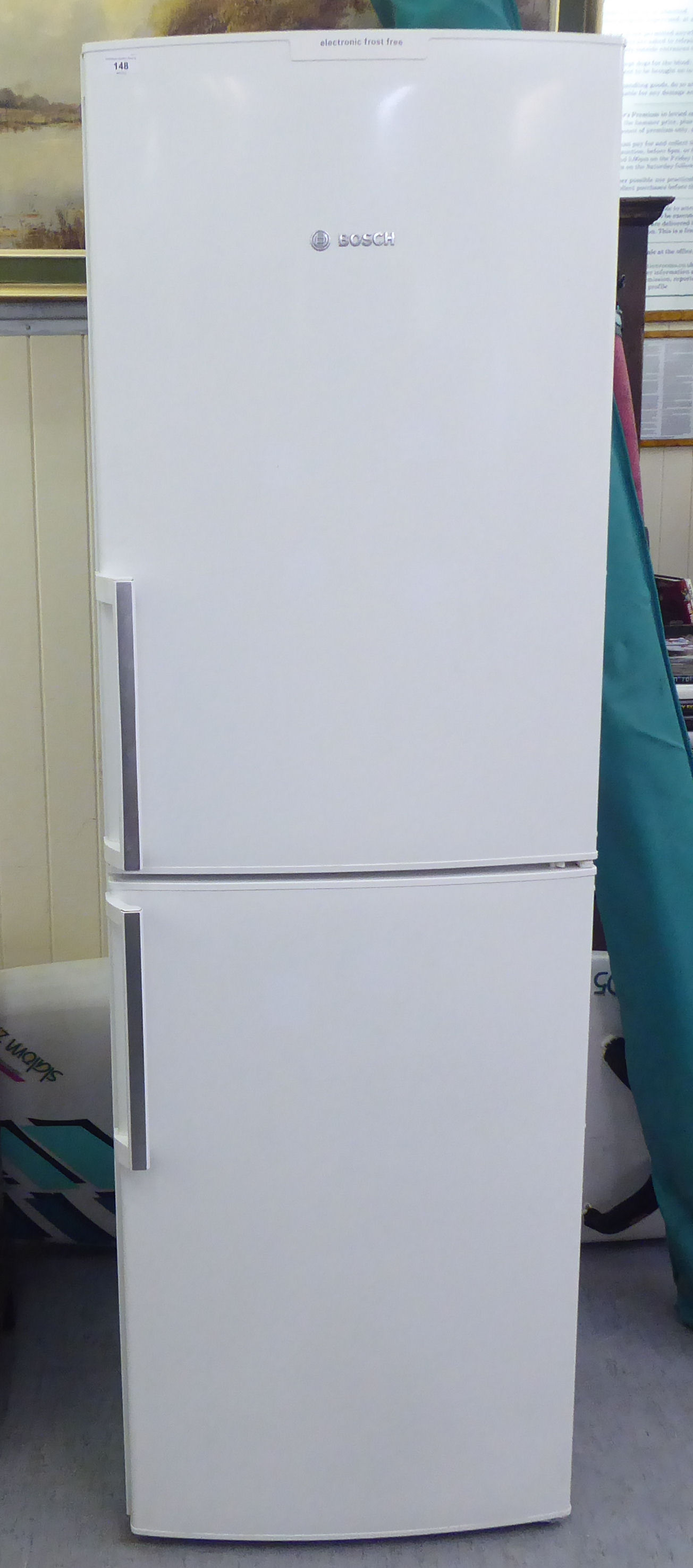 A Bosch Exxcel Frost Free, twin door, upright freezer  73"h  23"w