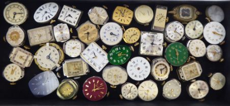 Ladies wristwatch movements: to include examples by Rotary, Timex, Sekonda and Seiko