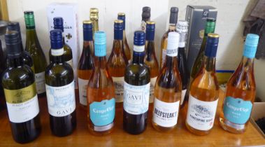 Wines: to include a bottle of Tattinger; a bottle of 2006 Laurent-Perrier; and a selection of rose