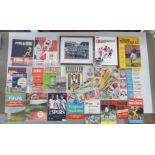 Uncollated chewing gum cards; football programmes; and similar ephemera
