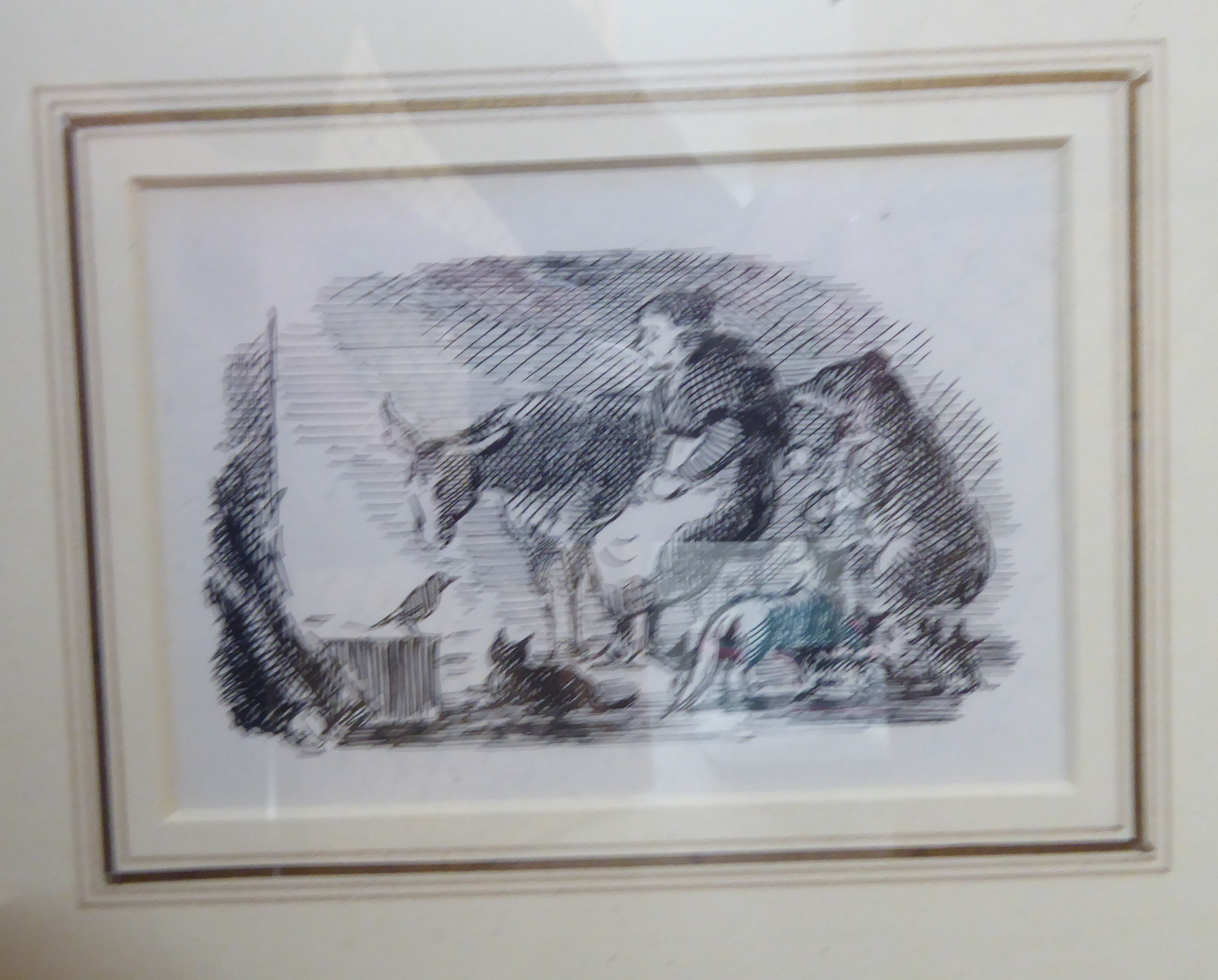 Edward Ardizzone - 'What with one thing and together be my family grown'  pen & ink  bears a Chris - Image 2 of 2