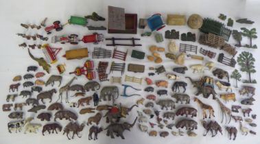Mainly early/mid 20thC Britons, Corgi and other diecast model animals and farmyard vehicles