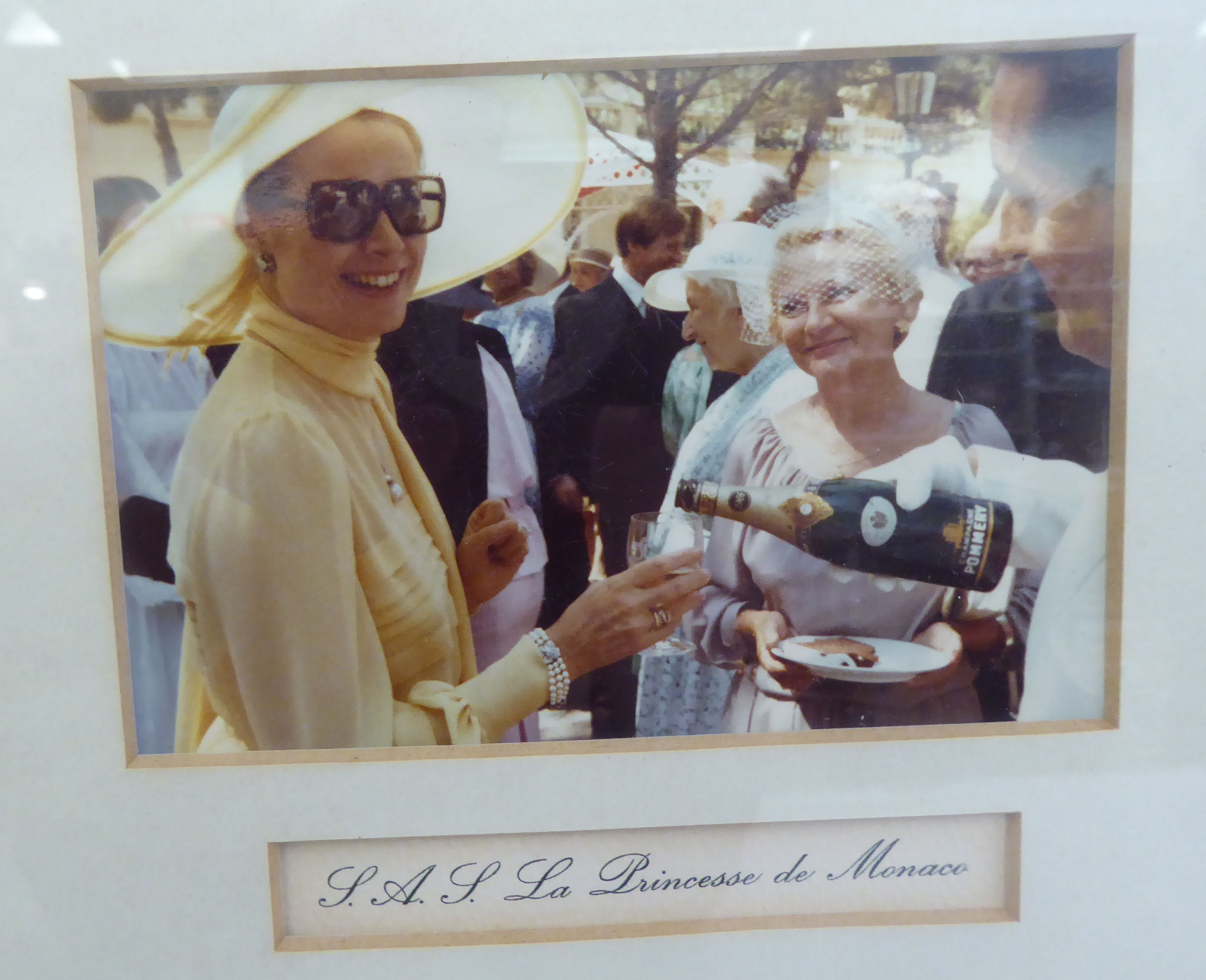A circa 1978 collage of photographs from Princess Caroline of Monaco's wedding  15" x 23"  framed - Image 4 of 5