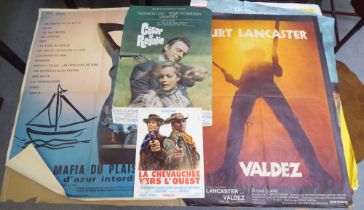 A folio of film posters: to include French cinema