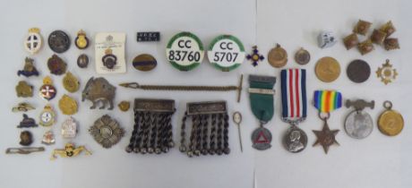 A mixed lot: to include a George V medal for Bravery in the Field (Please Note: this lot is