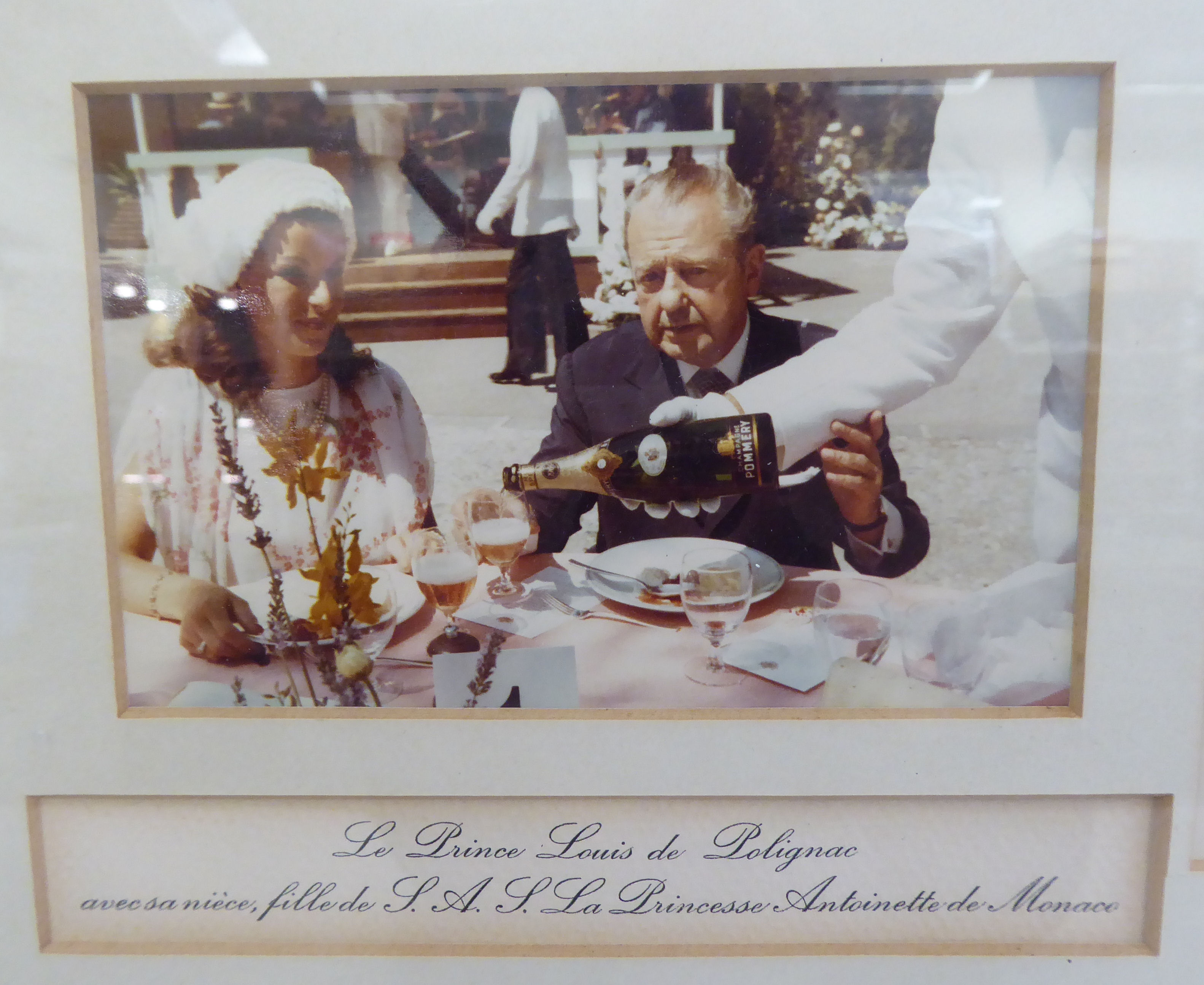 A circa 1978 collage of photographs from Princess Caroline of Monaco's wedding  15" x 23"  framed - Image 2 of 5