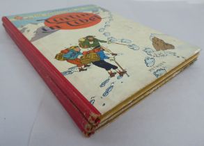 Books: 'The Adventures of Tin-Tin' circa 1958, in three volumes