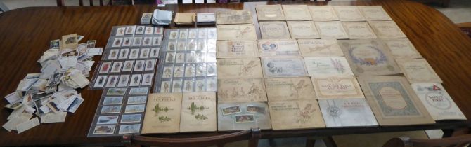 A small collection of mainly Wills and Players cigarette cards