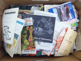 An uncollated collection of 20thC printed ephemera, magazines and pamphlets