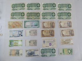 Uncollated banknotes: to include British issues