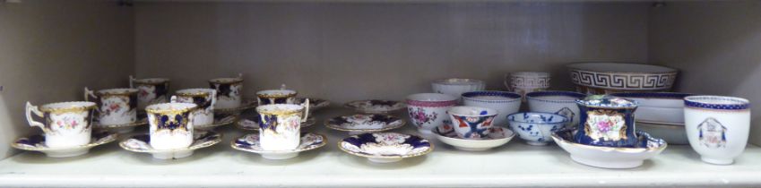 Mainly 19thC ceramics: to include Coalport china coffee cans and saucers