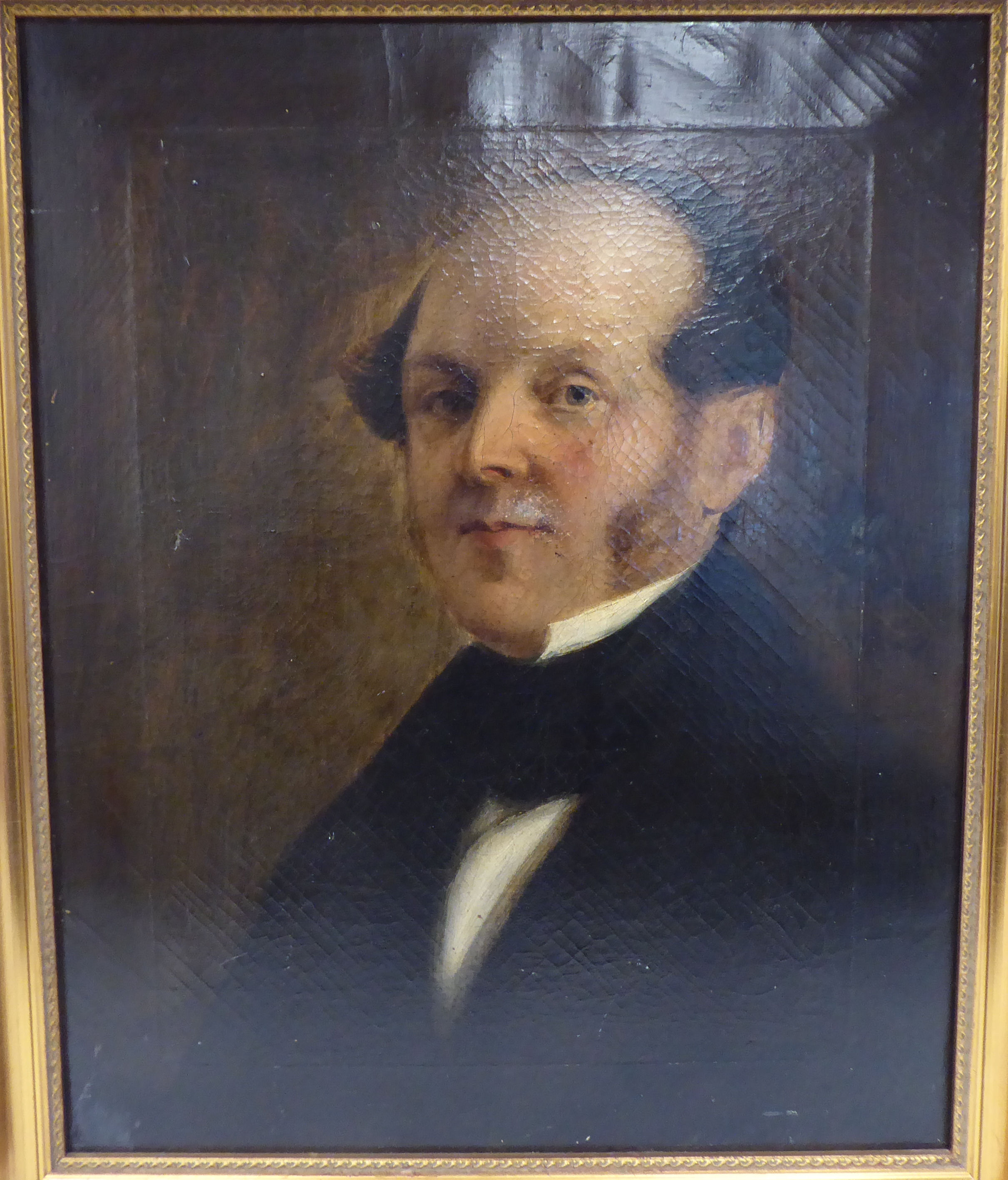 Early 19thC British School - a head and shoulders portrait, believed to be one Joseph Gillett, Chief - Bild 2 aus 8