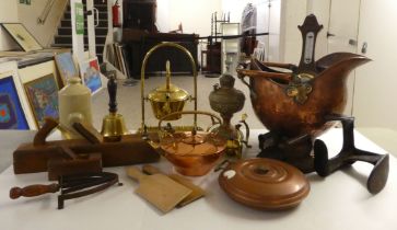 Mainly 19th & 20thC functional metalware: to include hearth related items and tools