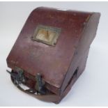 A military Mark IX Bubble Sextant  No.15255/40 in a mahogany case