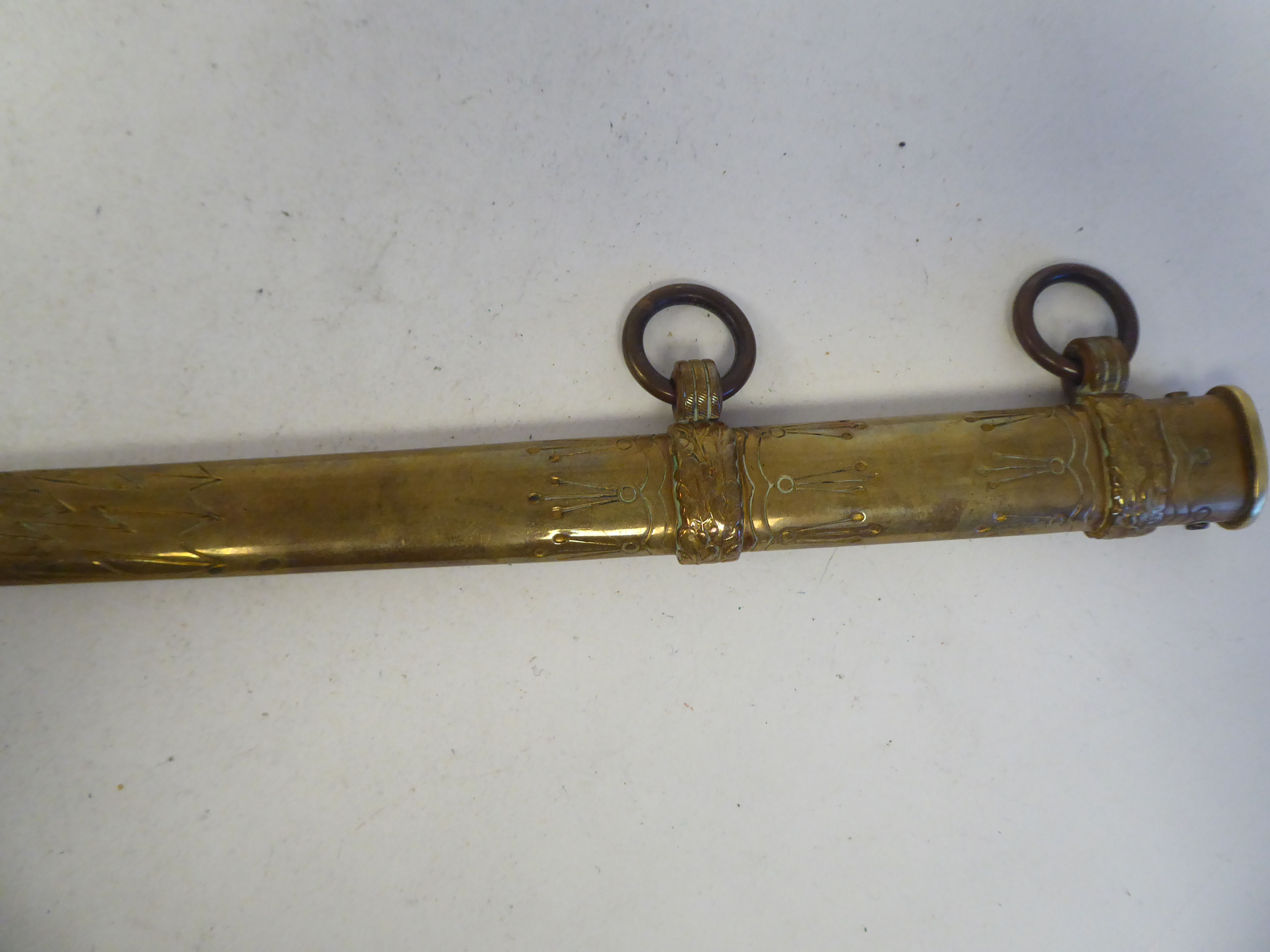 A German Third Reich period Naval officer's dress dagger with an eagle pommel, over the wire bound - Image 8 of 8